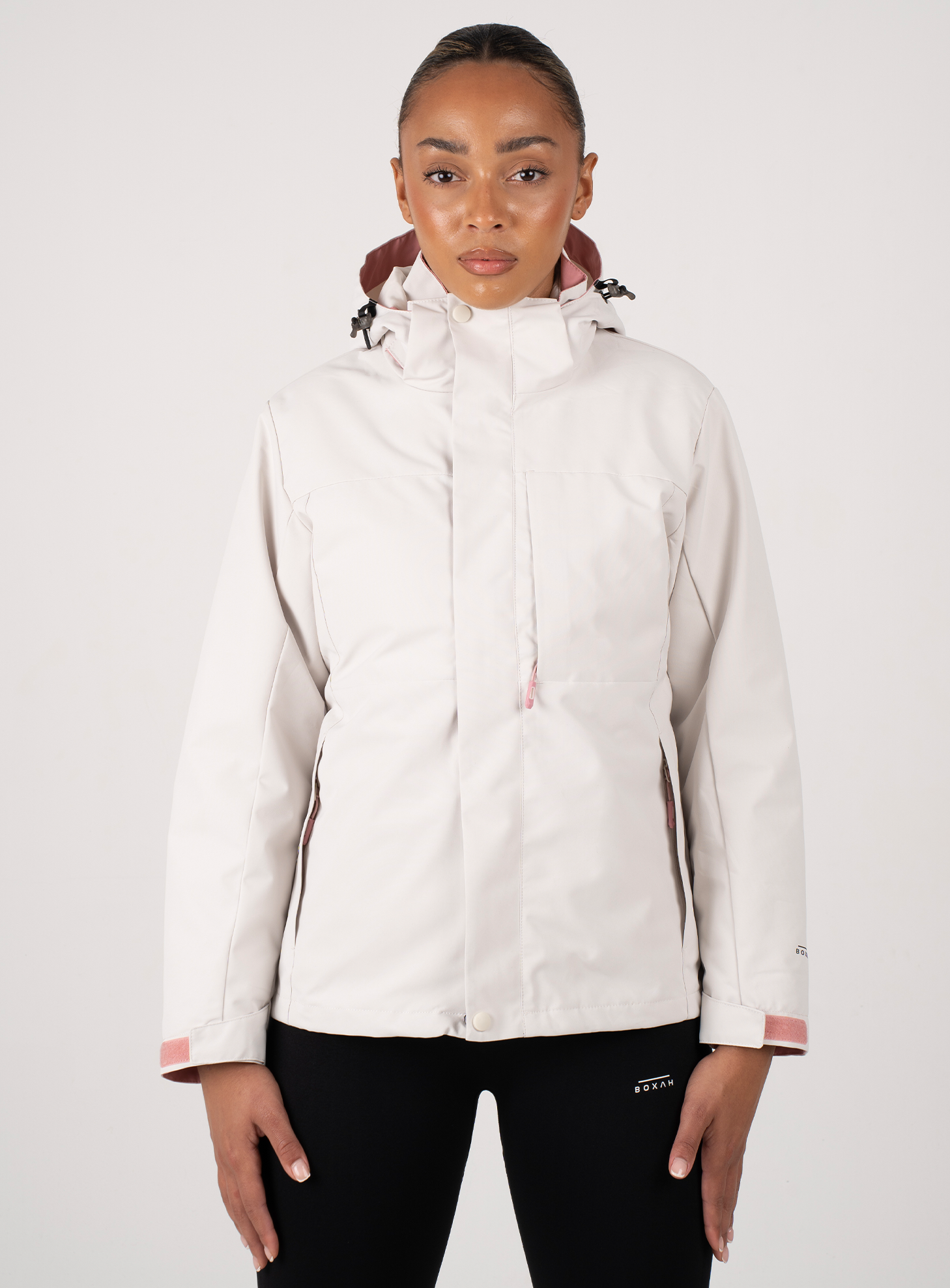 ジャケット PAROSH Women Jackets D540866LINFA25002 White Womens Pilot Jacket - Gill Marine Official US Store