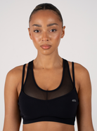 Lightweight Performance Support Sports Bra | Black - BOXAH