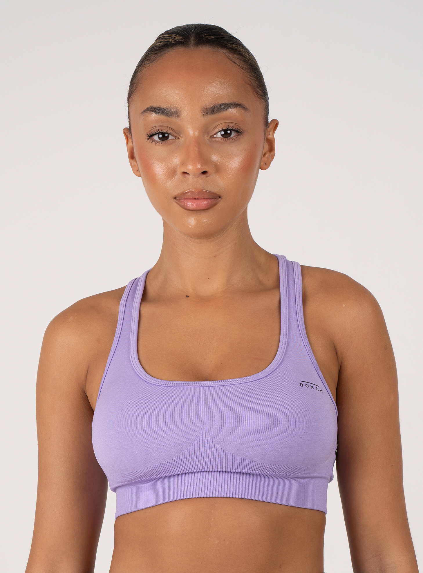 Seamless Performance Sports Bra | Lilac - BOXAH