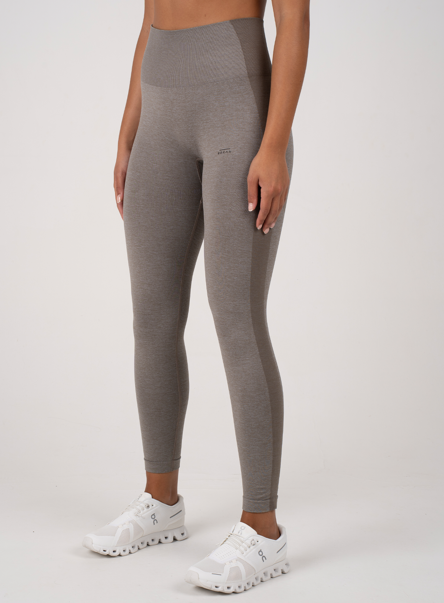 Contour Seamless Performance Leggings | Granite Grey - BOXAH