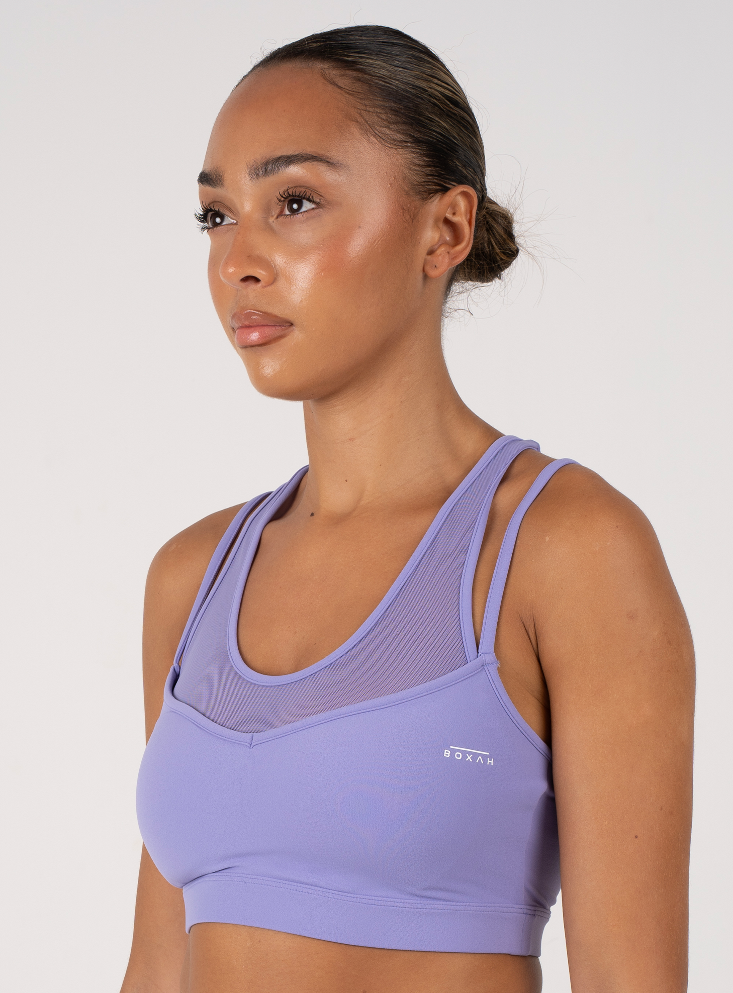 Lightweight Performance Support Sports Bra | Lilac - BOXAH