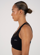 Lightweight Performance Support Sports Bra | Black - BOXAH