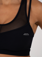 Lightweight Performance Support Sports Bra | Black - BOXAH