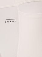 Twin Pocket Performance Legging | White - BOXAH