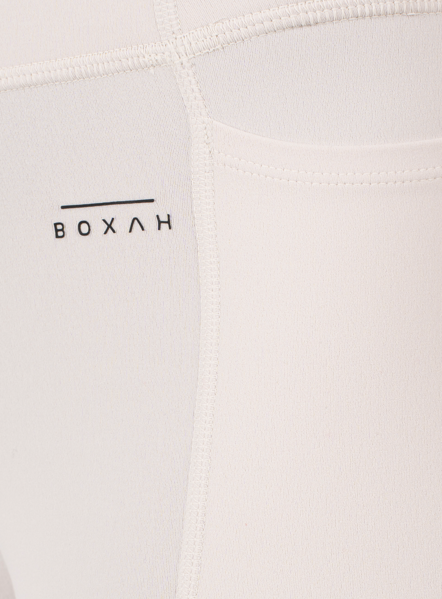 Twin Pocket Performance Legging | White - BOXAH