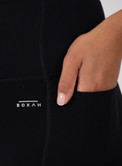 Twin Pocket Performance Legging | Black - BOXAH